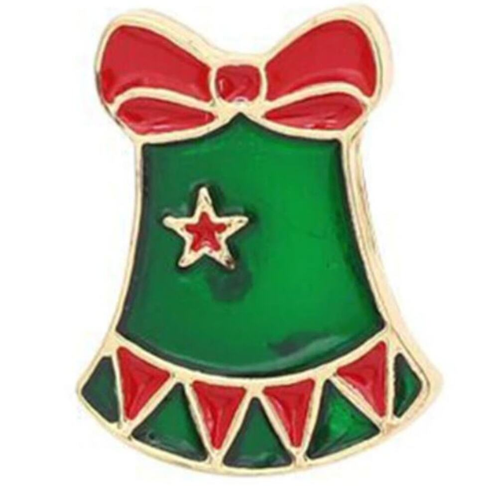 Christmas Bell Pin Brooch